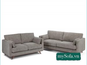 Sofa nỉ đẹp kê phòng khách chung cư hiện đại MyS-18650