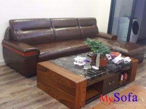 Sofa da phòng khách đẹp sang trọng AmiA SFD149A