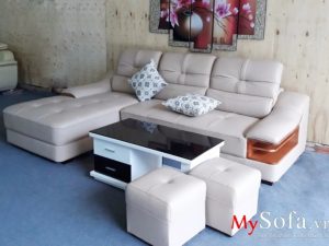 Sofa da góc hiện đại, đẹp, sang trọng AmiA SFD127