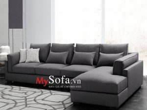 Sofa nỉ góc chữ L 4 chỗ cho phòng khách AmiA SFN119