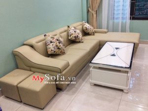 Mẫu ghế Sofa góc đẹp cho phòng khách AmiA SFD097