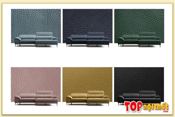 Hình ảnh Ghế sofa da có nhiều màu sắc đẹp hiện đại SofTop-0844