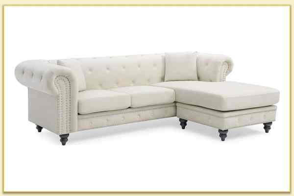 Hình ảnh Ghế sofa góc phong cách tân cổ điển đẹp Softop-1414