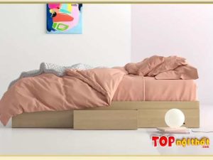 Hình ảnh Giường ngủ đẹp bằng gỗ công nghiệp GNTop-0354