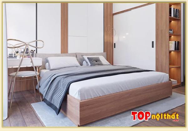 Hình ảnh Giường ngủ đẹp bằng gỗ cho căn hộ chung cư GNTop-0236