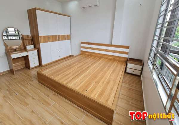 Hình ảnh Giường ngủ đẹp gỗ MDF lõi xanh cho gia đình GNTop-0071