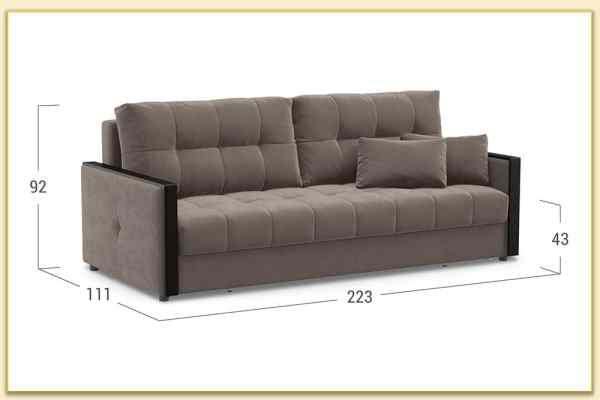 Hình ảnh Sofa văng nỉ nhỏ kê phòng khách nhỏ Softop-1174