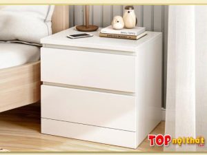Hình ảnh Tủ đầu giường màu trắng hiện đại TDGTop-0046