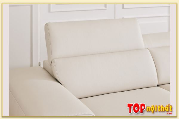 Hình ảnh Tựa đầu mẫu ghế sofa góc da đẹp sang SofTop-0909