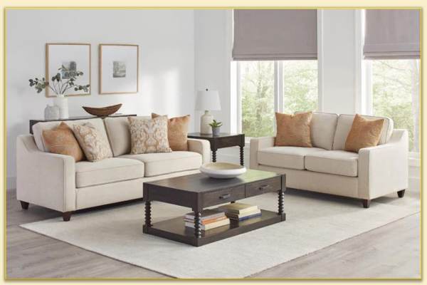 Hình ảnh Bộ ghế sofa văng đẹp trong phòng khách Softop-1367