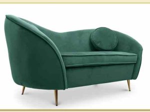 Hình ảnh Ghế sofa văng đẹp nghệ thuật màu xanh Softop-1191