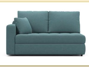 Hình ảnh Mẫu ghế sofa văng nỉ màu xanh đẹp Softop-1153