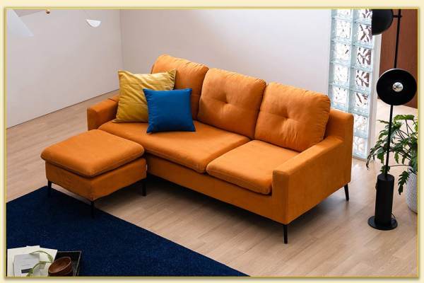 Hình ảnh Sofa văng 3 chỗ kết hợp đôn ghế đẹp Softop-1138
