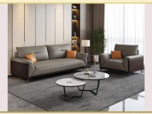 Hình ảnh Sofa văng da ghép bộ 2 món kê phòng khách Softop-1623