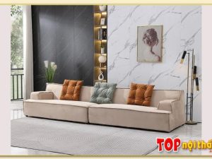 Hình ảnh Sofa văng dài bọc vải nỉ phòng khách SofTop-0658