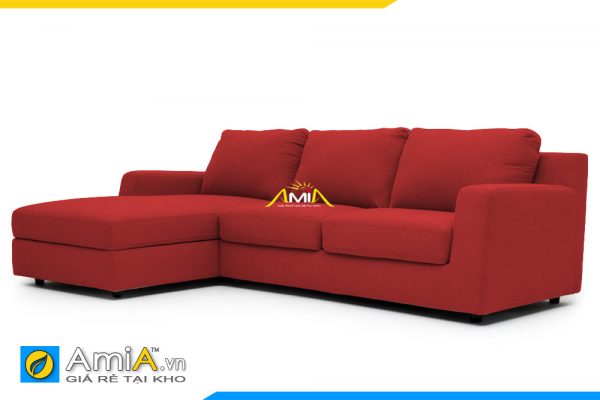 Sofa góc đẹp màu đỏ nổi bật