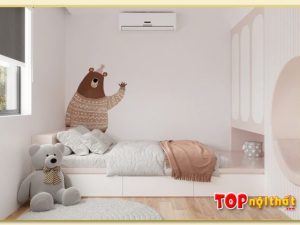 Hình ảnh Giường ngủ đẹp kiểu công chúa gỗ công nghiệp GNTop-0188